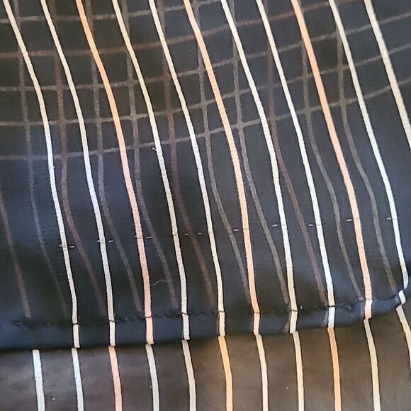 Banana republic womens sheer black, pink and white plaid blouse - Picture 4 of 5